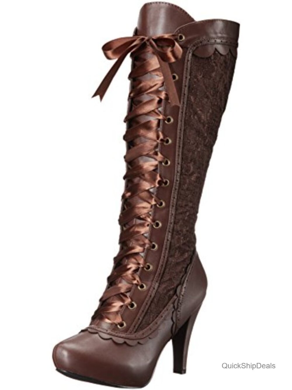 Victorian Round Toe Chelsea Boots Block Heel Zip Synthetic